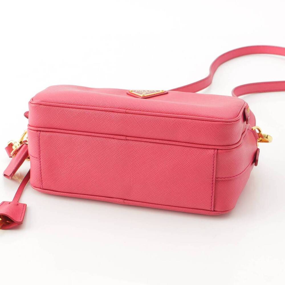 Prada Saffiano Leather Lux Camera Shoulder Bag Pink - Picture 5 of 8